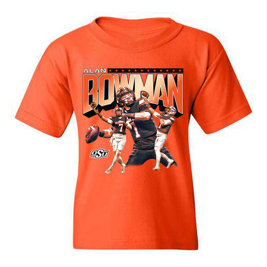 Oklahoma State - NCAA Football : Alan Bowman - Youth T-Shirt