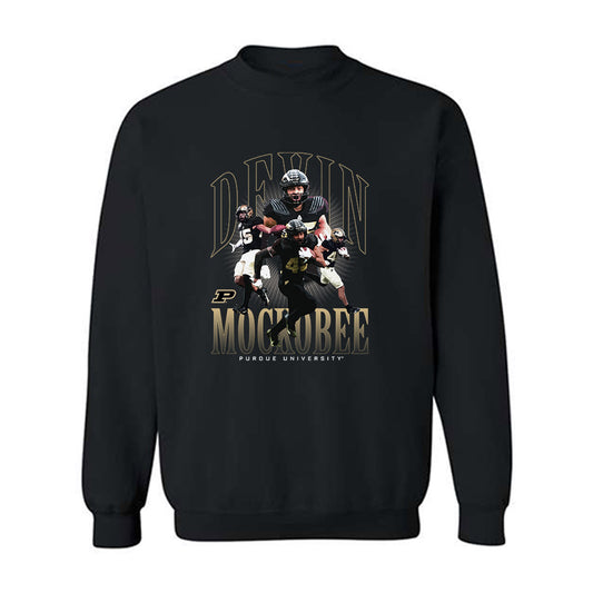 Purdue - NCAA Football : Devin Mockobee - Crewneck Sweatshirt Player Collage