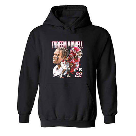 Rutgers - NCAA Football : Tyreem Powell - Player Collage Hooded Sweatshirt