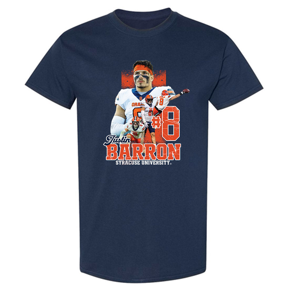 Syracuse - NCAA Football : Justin Barron - T-Shirt Player Collage