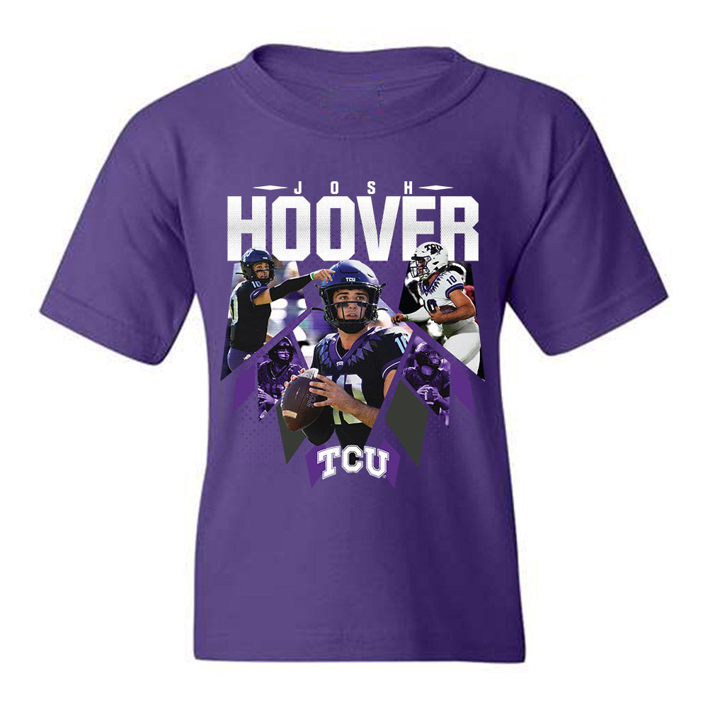 TCU - NCAA Football : Josh Hoover - Youth T-Shirt Player Collage