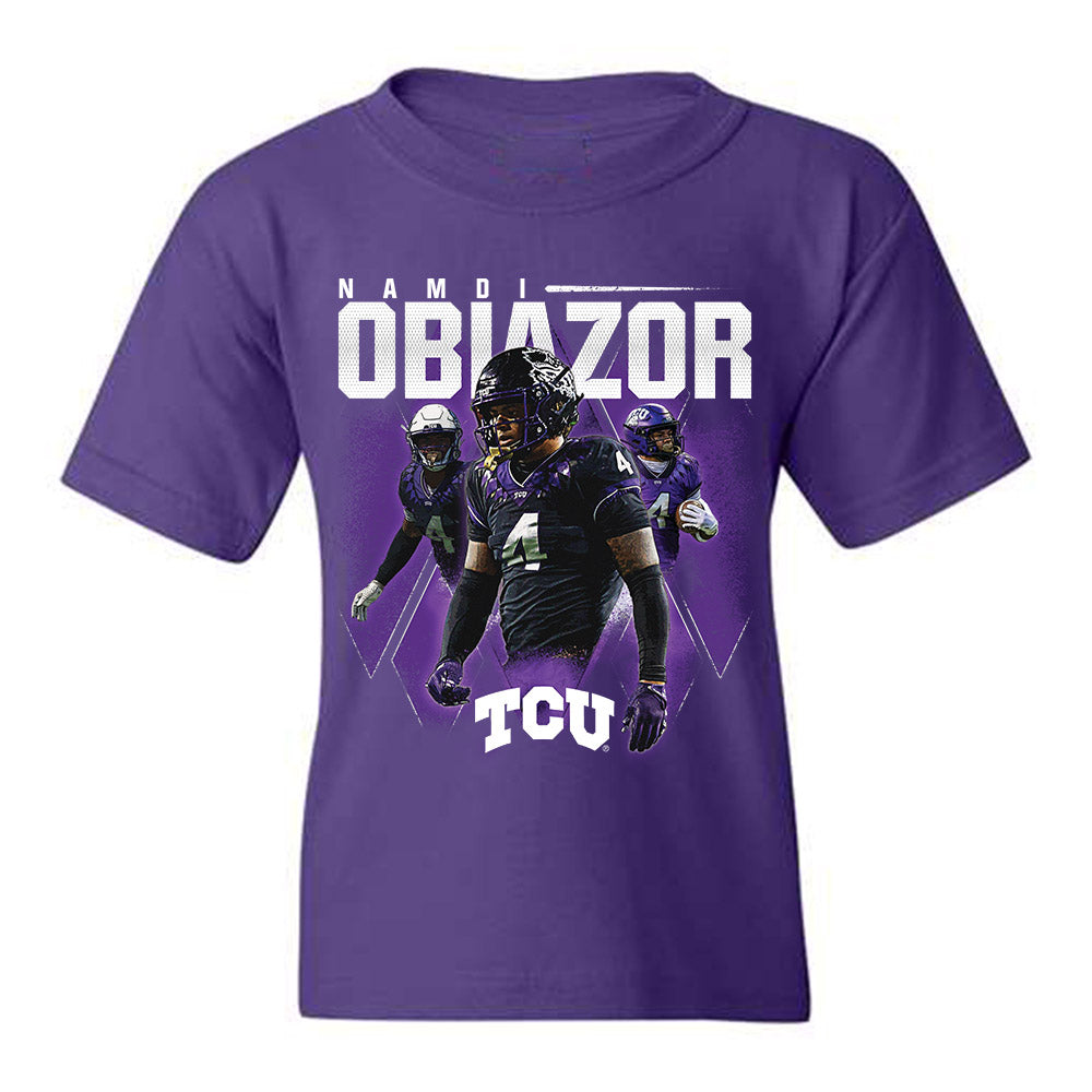 TCU - NCAA Football : Namdi Obiazor - Youth T-Shirt Player Collage