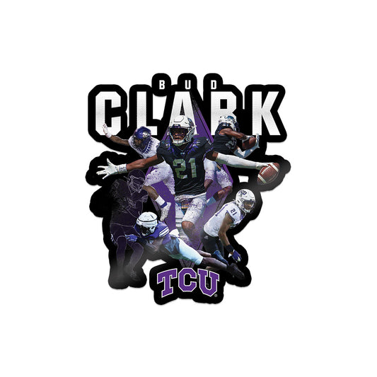 TCU - NCAA Football : Bud Clark - Sticker Player Collage