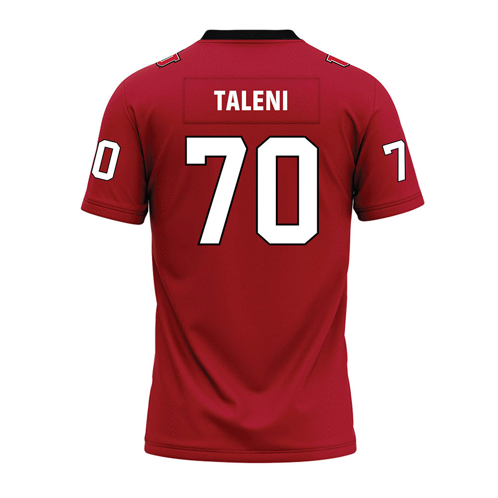 Utah - NCAA Football : Alma-Spencer Taleni - Red Premium Football Jersey