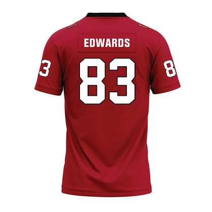 Utah - NCAA Football : Collin Edwards - Red Premium Football Jersey