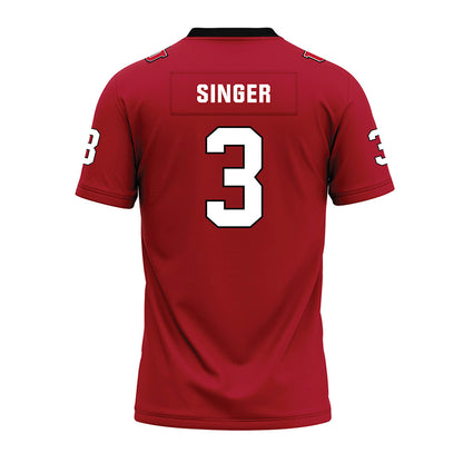 Utah - NCAA Football : Dorian Singer - Red Premium Football Jersey