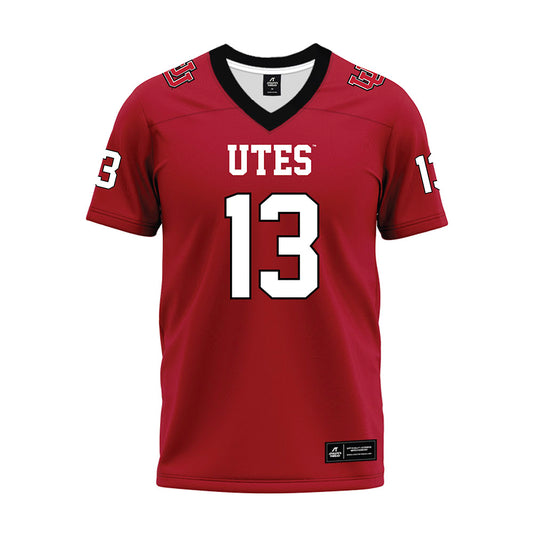 Utah - NCAA Football : Jason Stokes Jr - Red Premium Football Jersey-0