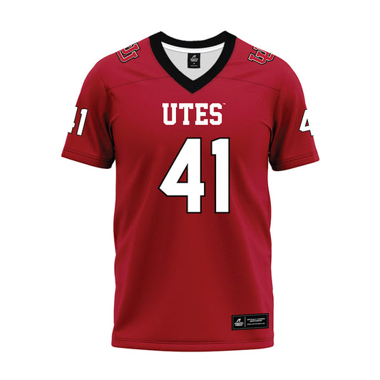 Utah - NCAA Football : Ryker Kemp - Red Premium Football Jersey-0