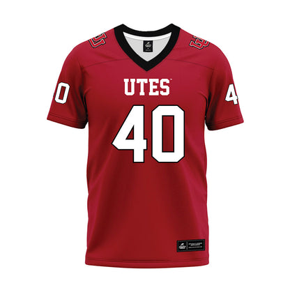 Utah - NCAA Football : Paul Fitzgerald - Red Premium Football Jersey