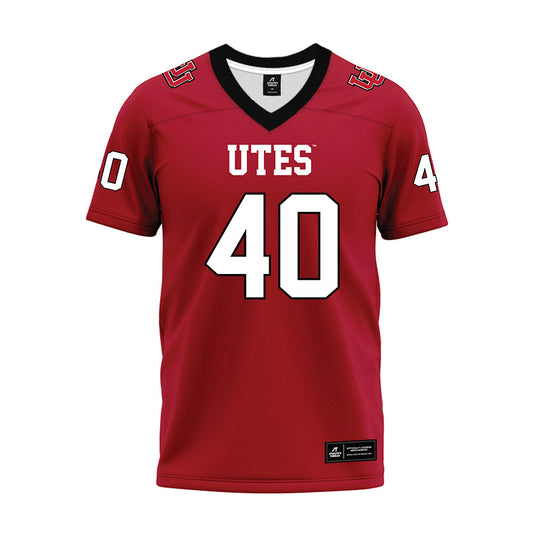 Utah - NCAA Football : Paul Fitzgerald - Red Premium Football Jersey