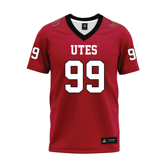 Utah - NCAA Football : Semi Taulanga - Red Premium Football Jersey-0