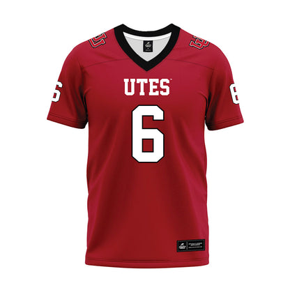 Utah - NCAA Football : Nate Ritchie - Red Premium Football Jersey-0