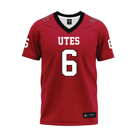 Utah - NCAA Football : Nate Ritchie - Red Premium Football Jersey-0
