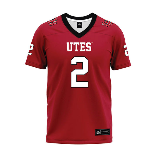 Utah - NCAA Football : Micah Bernard - Red Premium Football Jersey