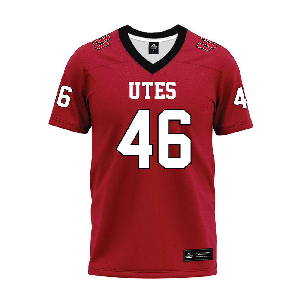 Utah - NCAA Football : Robert Petrich - Red Premium Football Jersey-0