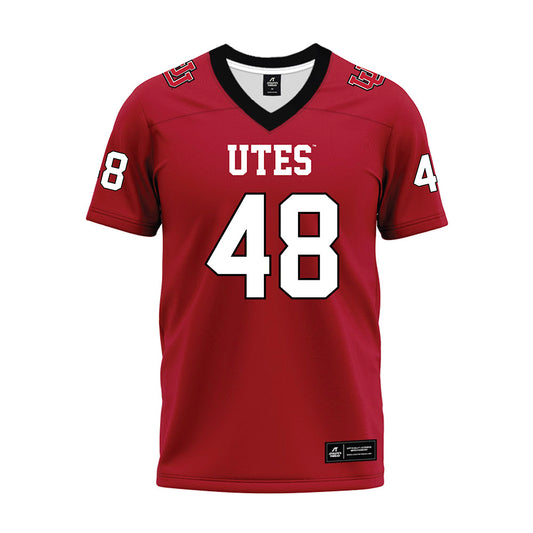 Utah - NCAA Football : Alex Cloward - Red Premium Football Jersey