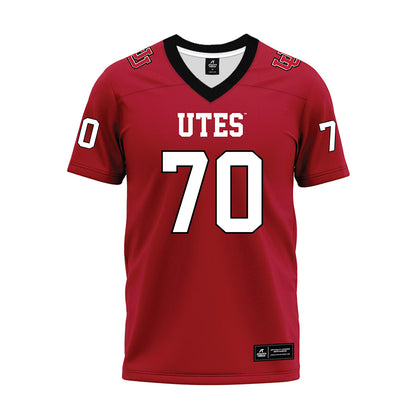 Utah - NCAA Football : Alma-Spencer Taleni - Red Premium Football Jersey