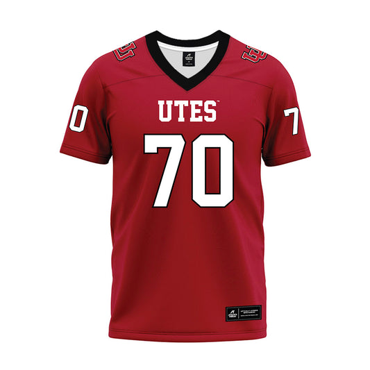 Utah - NCAA Football : Alma-Spencer Taleni - Red Premium Football Jersey