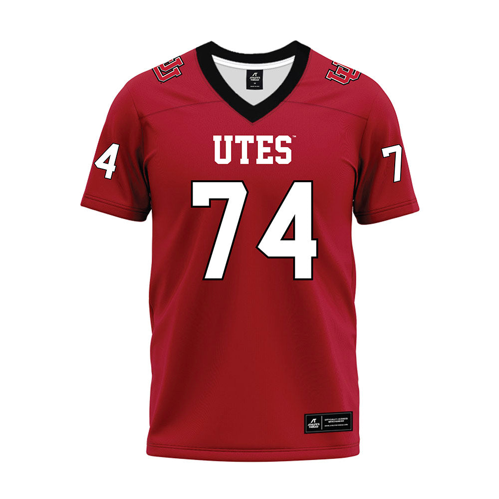 Utah - NCAA Football : Keith Olson - Red Premium Football Jersey-0