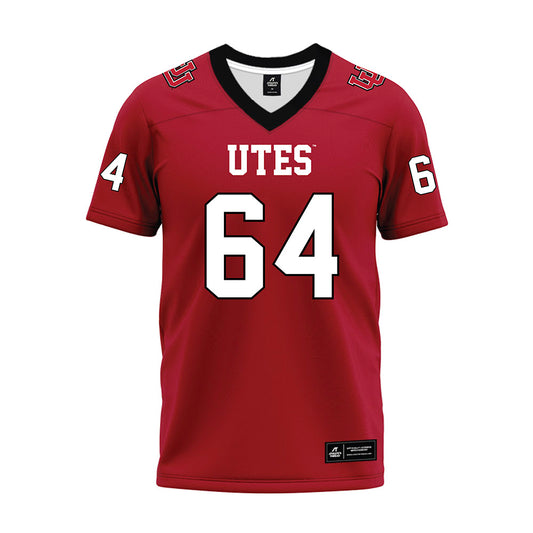 Utah - NCAA Football : Reece Parmenter - Red Premium Football Jersey
