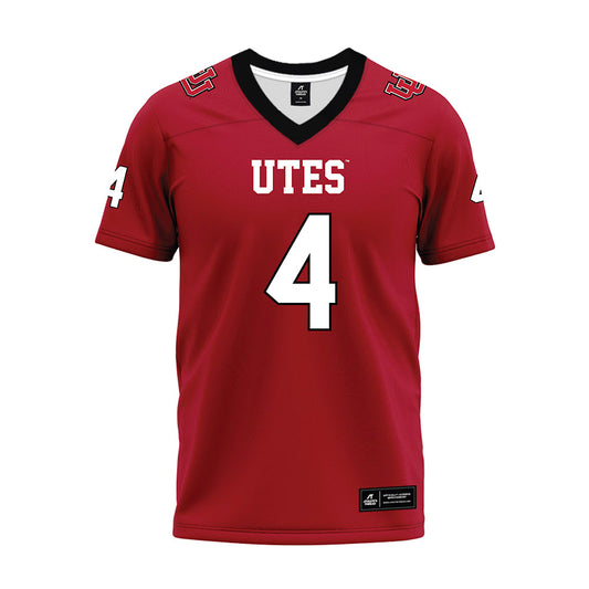 Utah - NCAA Football : Donovan Saunders - Red Premium Football Jersey-0