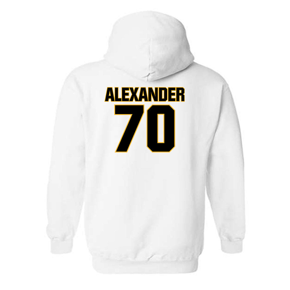 Towson - NCAA Football : T'Khi Alexander - Classic Fashion Shersey Hooded Sweatshirt-1
