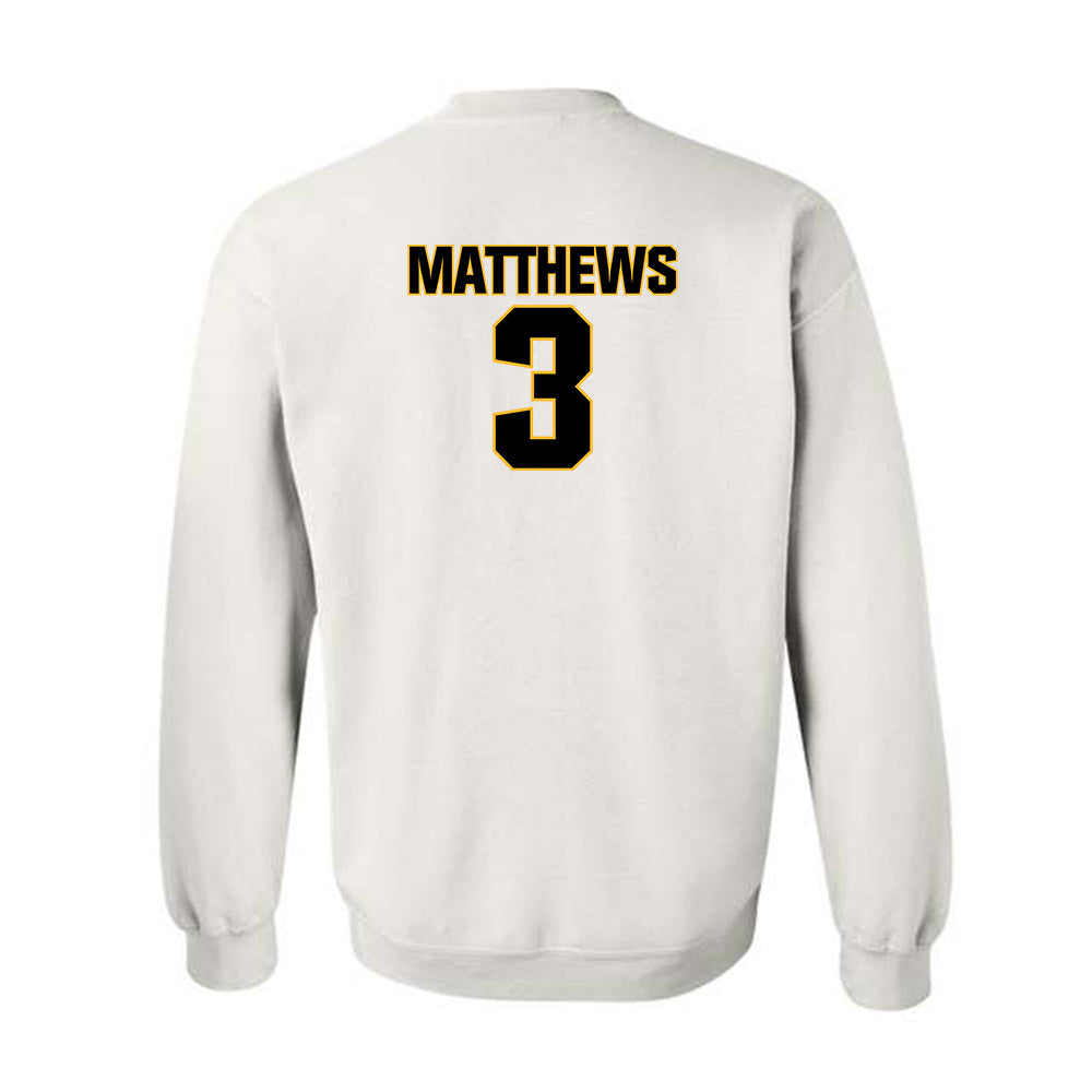 Towson - NCAA Football : Devin Matthews - Classic Fashion Shersey Crewneck Sweatshirt-1