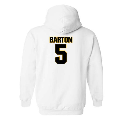 Towson - NCAA Men's Basketball : Jon Barton - Classic Fashion Shersey Hooded Sweatshirt-1