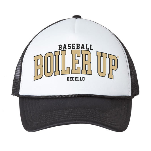 Purdue - NCAA Baseball : Sergio DeCello - Trucker Hat-0