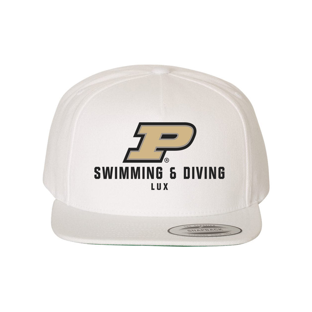 Purdue - NCAA Women's Swimming & Diving : Grace Lux - Snapback Hat-0