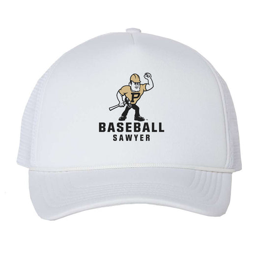 Purdue - NCAA Baseball : Barron Sawyer - Trucker Hat-0