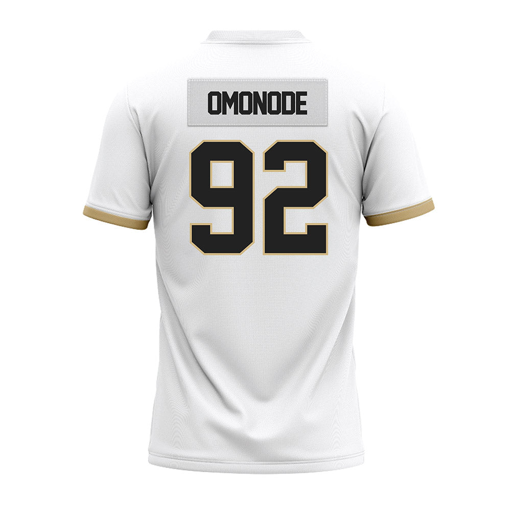 Purdue - NCAA Football : Mo Omonode - White Premium Football Jersey