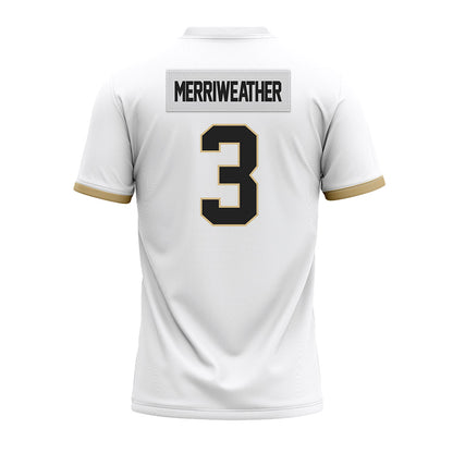 Purdue - NCAA Football : Jaheim Merriweather - White Premium Football Jersey