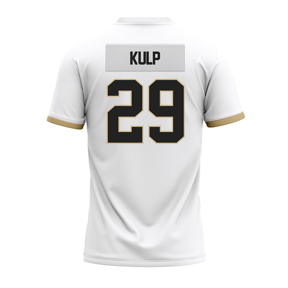 Purdue - NCAA Football : Earl Kulp - White Premium Football Jersey