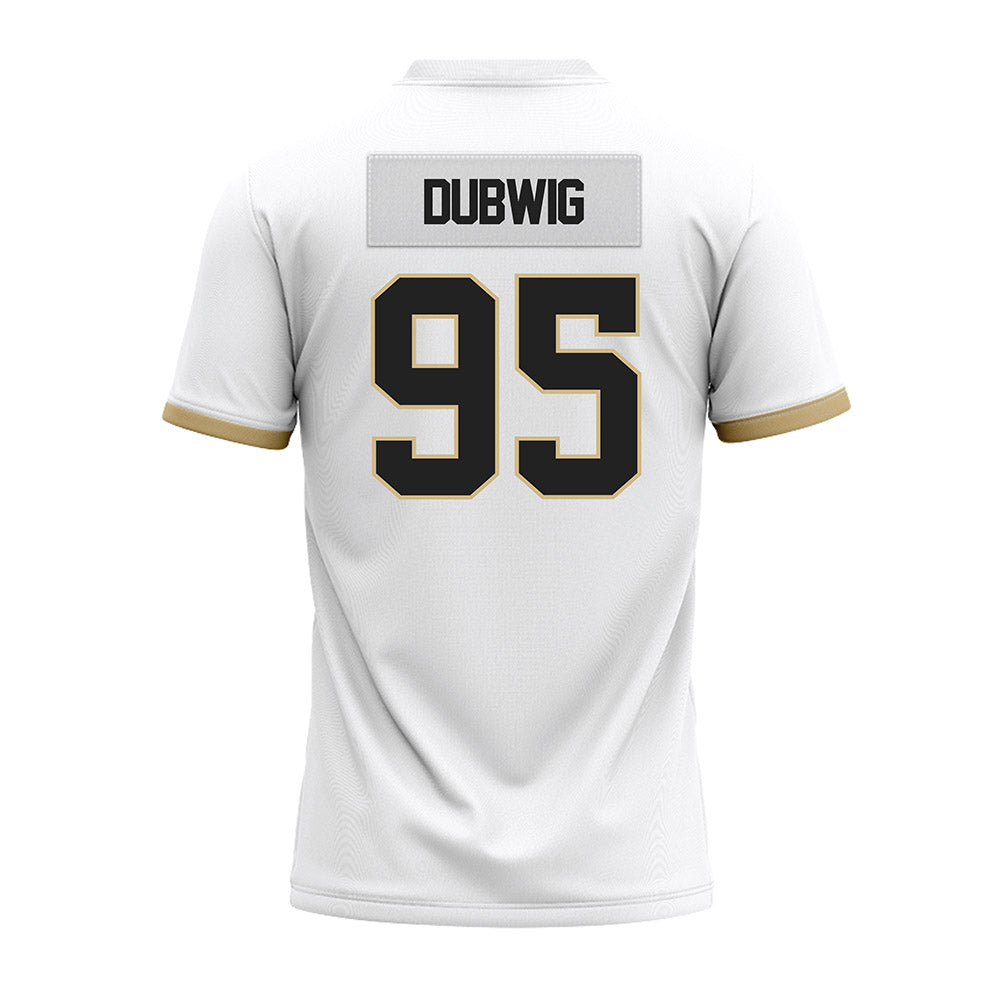 Purdue - NCAA Football : Samuel Dubwig - White Premium Football Jersey-1