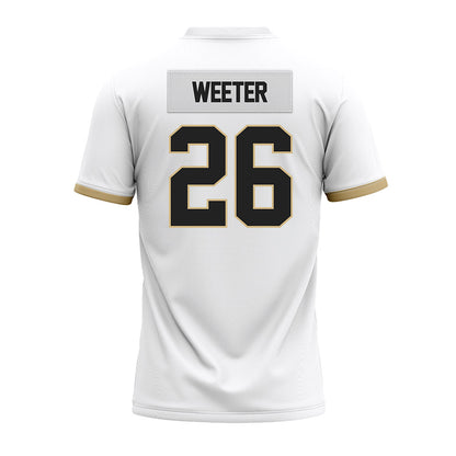 Purdue - NCAA Football : Jack Weeter - White Premium Football Jersey-1