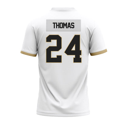 Purdue - NCAA Football : Malachi Thomas - White Premium Football Jersey-1
