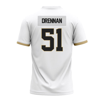 Purdue - NCAA Football : Landon Drennan - White Premium Football Jersey