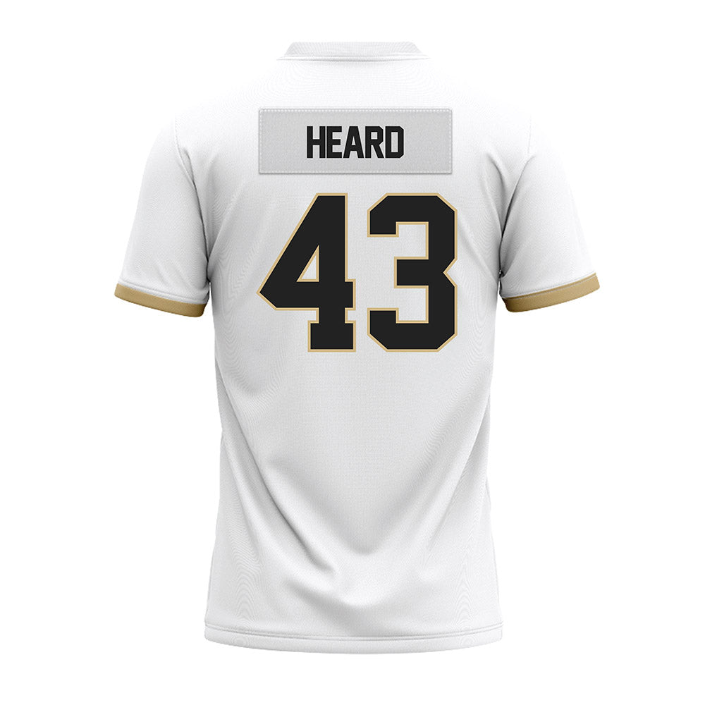 Purdue - NCAA Football : Landon Heard - White Premium Football Jersey