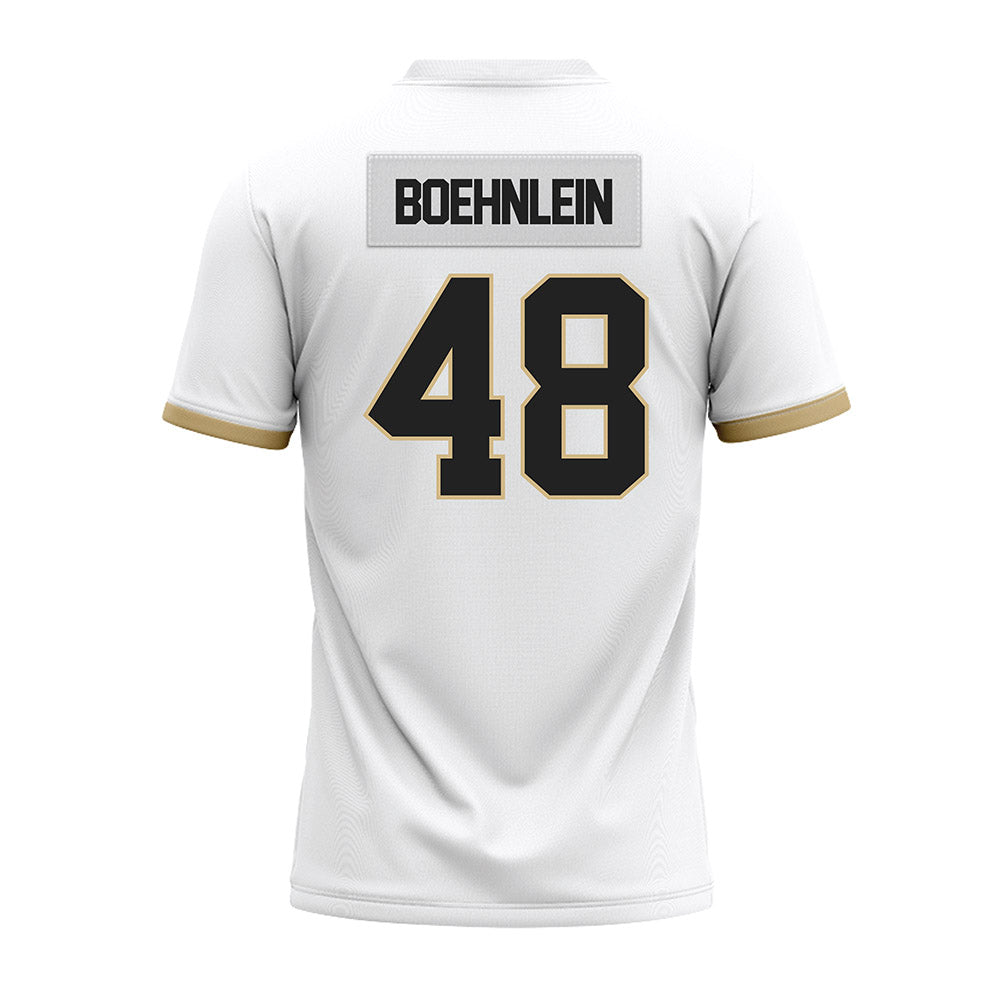 Purdue - NCAA Football : Bennett Boehnlein - White Premium Football Jersey