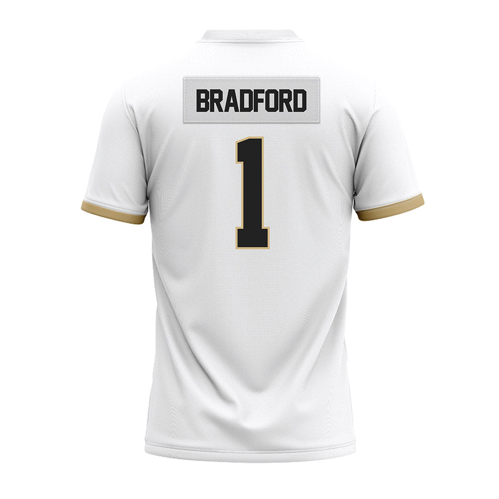Purdue - NCAA Football : LeonTre Bradford - White Premium Football Jersey-1