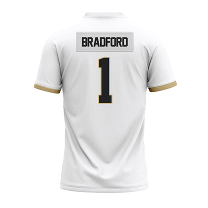 Purdue - NCAA Football : LeonTre Bradford - White Premium Football Jersey-1