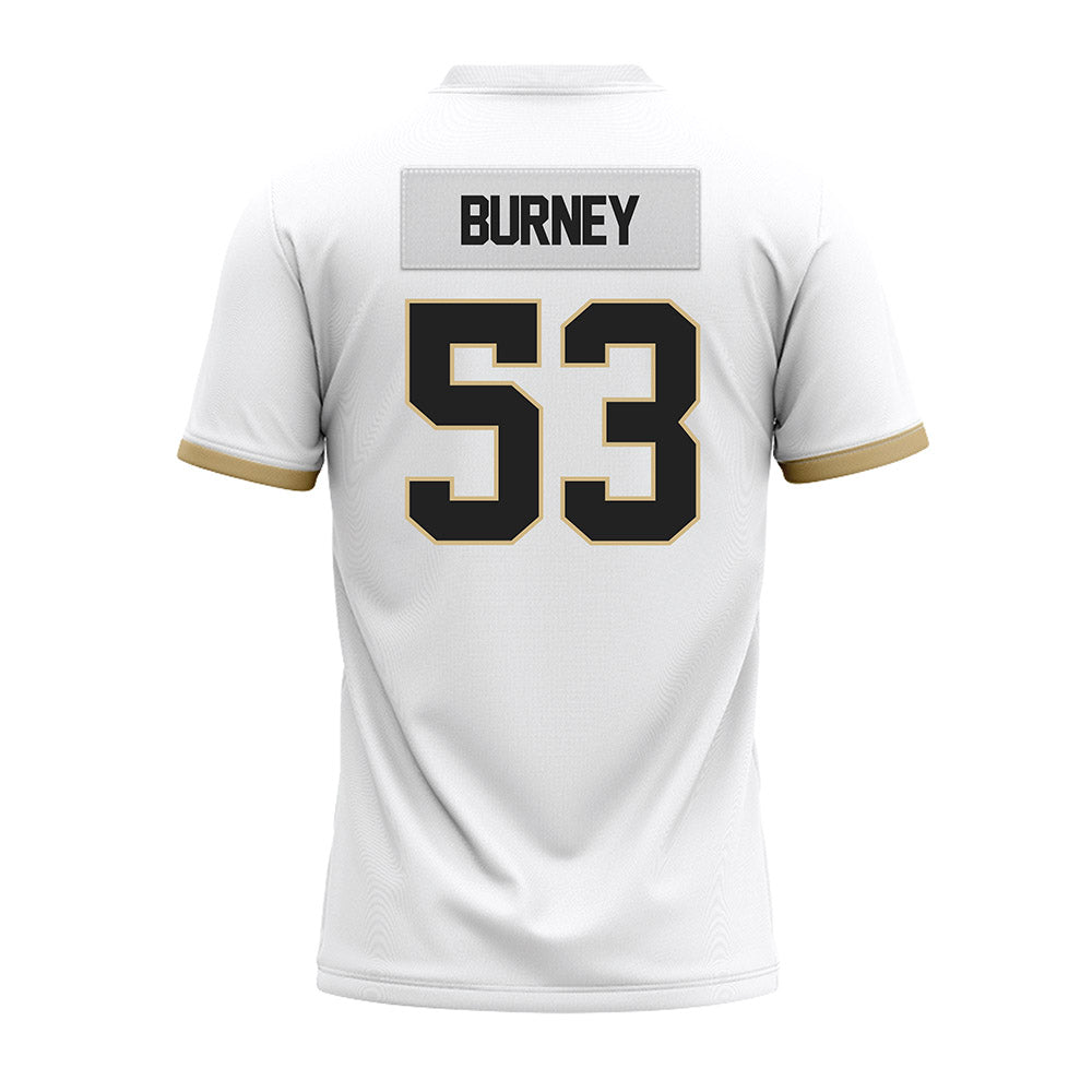Purdue - NCAA Football : Joshua Burney - White Premium Football Jersey-1
