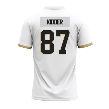 Purdue - NCAA Football : Adam Kidder - White Premium Football Jersey