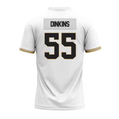 Purdue - NCAA Football : Jamarius Dinkins - White Premium Football Jersey