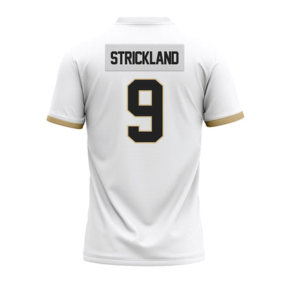 Purdue - NCAA Football : Joe Strickland - White Premium Football Jersey