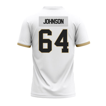 Purdue - NCAA Football : Austin Johnson - White Premium Football Jersey
