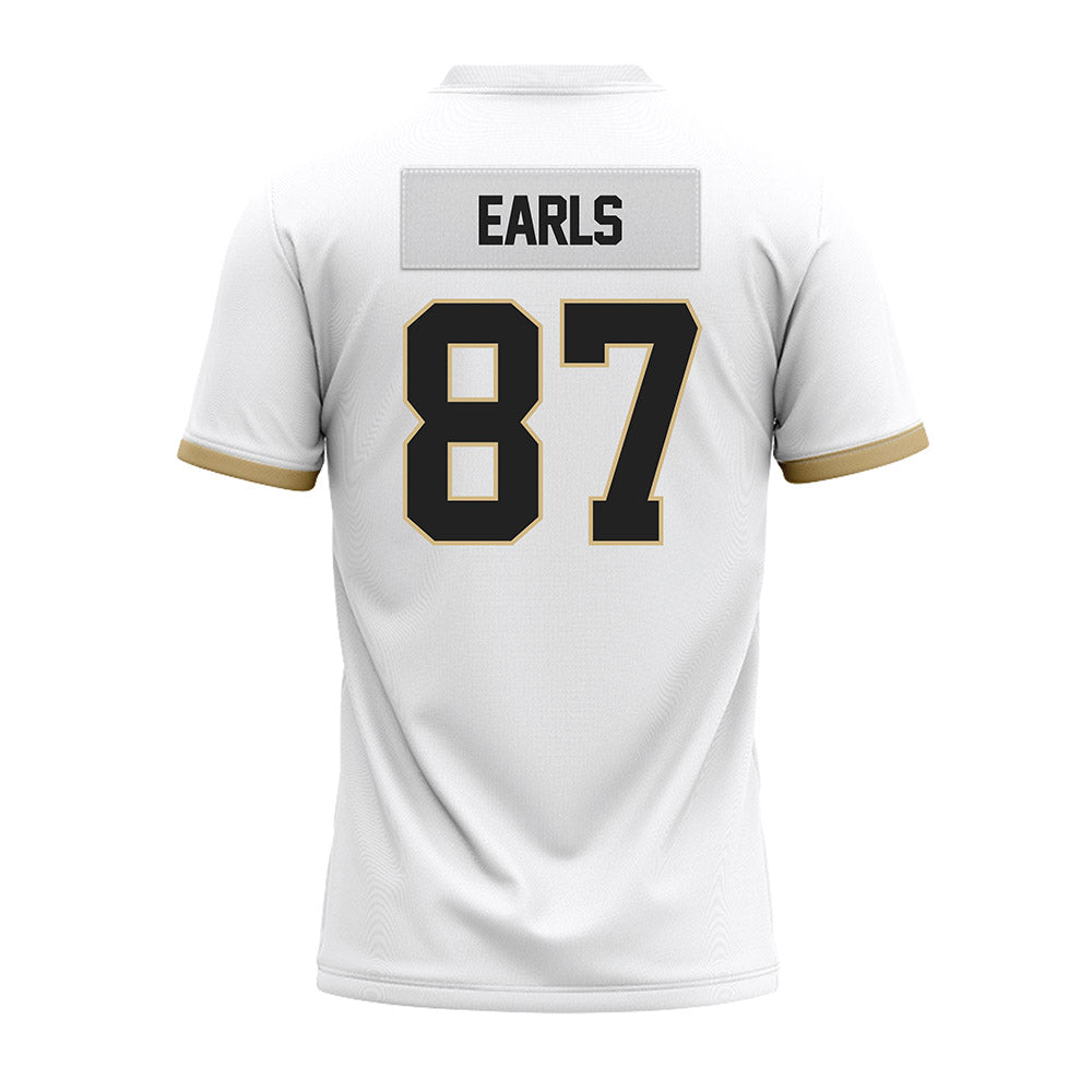Purdue - NCAA Football : Christian Earls - White Premium Football Jersey-1