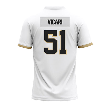 Purdue - NCAA Football : Mason Vicari - White Premium Football Jersey-1