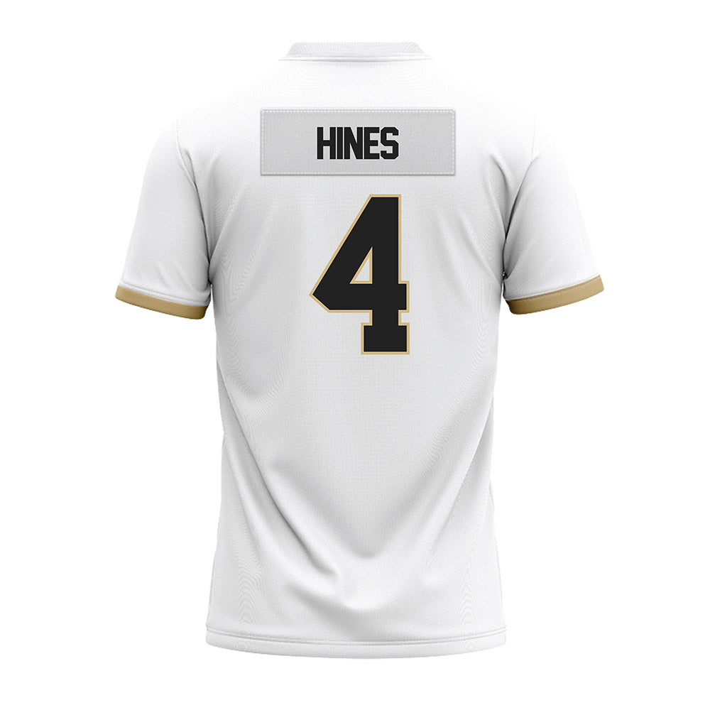 Purdue - NCAA Football : Hudauri Hines - White Premium Football Jersey-1